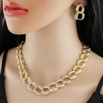 jiayi jiaduo Moda colier cercei de aur de culoare lanț de bijuterii este un cadou pentru femei accesorii de petrecere a timpului liber