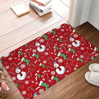Jolly Crăciun Roșu Preș Dormitor Saltea De Bun Venit Ușa De La Bucătărie Etaj Hol Mos Craciun Cadou De Anul Nou Praf Covor Podea Mat Ușă