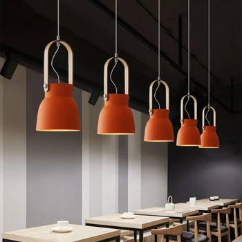 LED-uri moderne Macaron Lumini Pandantiv de Iluminat Loft Cafe Bar Restaurant Decor Pandantiv Lampă Nordic Home Design Agățat Corpuri de iluminat