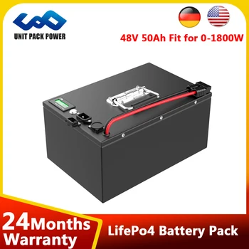 LifePo4 Baterie 48V 50Ah pentru 1800W 1500W Motocicleta/Trike/Du-te-Kart/de Rezervă de Putere/Casa de Stocare a Energiei
