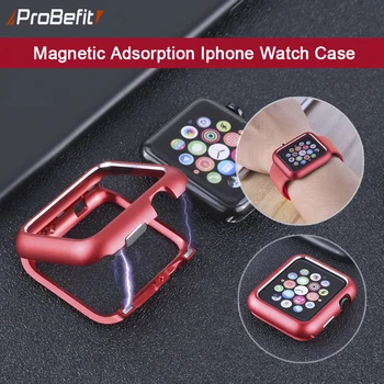 Magnetic Cadru Metalic Caz de Protecție pentru Apple Watch 38MM 42MM Seria 1 2 3 pentru iwatch 4 5 6 SE 40MM 44MM Capacul Barei de protecție