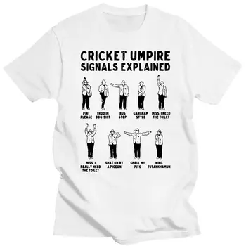 Mens Îmbrăcăminte Om Imbracaminte Cricket Arbitri Semnale De T-Shirt, Premium Clasic Unic, Tee Shirt Design Diy