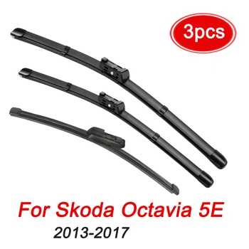 MIDOON LHD RHD Ștergător Față-Spate, stergatoarele Set Pentru Skoda Octavia 5E Hatchback 2013 2017 2016 2015 2014 Parbriz 24
