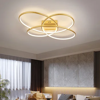 Minimalist Modern, Led Lampă de Plafon 50/80W Lumini Plafon Fixare Aur Negru Pentru Dormitor, Living Decor Acasă de Iluminat Astru