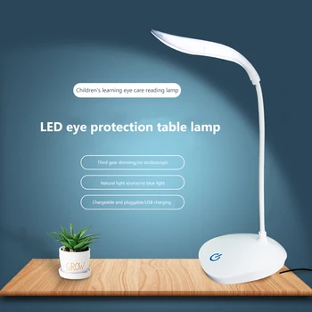Modern Noapte Luminile Ochilor Protecția Lectură Lampă de Birou Atinge Estompat USB Reîncărcabilă 3 Moduri pentru Dormitor Lampă de Masă