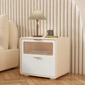 Modern Noptieră Minimalist, Mobilier de Dormitor din Lemn Noptieră Lux Spațiu Mic Mesa De Cabeceira Cabinet de Stocare WZ50BT