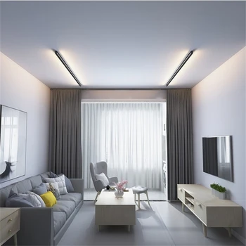 Moderne LED Lampă de Plafon pentru Dormitor Reglaj Canapea Perete de Fundal Lumina de Lectură pe Noptieră Lumina Plafon cu Design Liniar de Iluminat