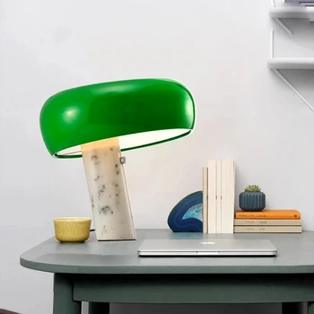 Mushroon Lampă de Masă de Marmură Copilul Studiu de Birou LED-uri de Lumină de uz Casnic Noapte Neagră Noptiera Living, Dormitor Decorative Carte de Lectură Lumină