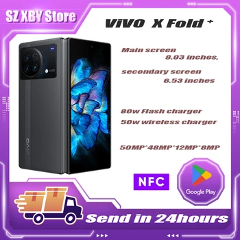 Original Nou VIVO X Ori + Plus 5G Telefon Mobil 8.03 inch AMOLED Snapdragon 8+ Gen1 4730Mah 80W Bord Taxa NFC Android 12