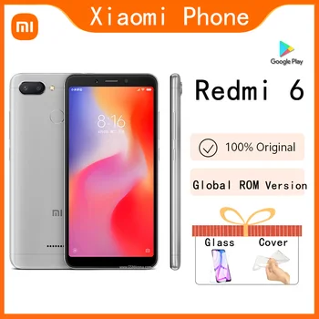 Original Xiaomi Redmi 6 /6A/ Redmi 7 32GB 3GB/4GB 64GB celular googleplay Amprenta Octa-core Global Rom 4G Smartphone