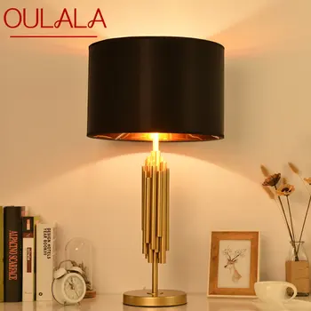 OULALA Contemporane Reglaj Lampa de Masa LED-uri Creative Clasice Negru Abajur lampa de Birou, pentru Acasa, Camera de zi Dormitor