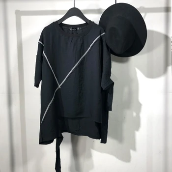 Owen bolnav Bărbați Tricou pentru Bărbați Îmbrăcăminte Hip Hop Topuri Teuri High Street Vara Japoneze sex Masculin Solid Supradimensionat Negru T Shirt