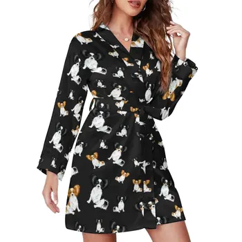 Papillon Câine Pijama Halat De Companie Folie De Dimensiuni Mari Halloween Rochie De Moda Lady Style Sleepwear