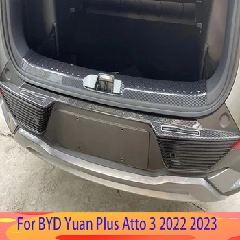 Pentru BYD Yuani, Plus ATTO 3 2022 2023 ABS Carbon Interior Exterior Bara Spate Protector Guard plate Capac Tapiterie Auto Accesorii Coafura