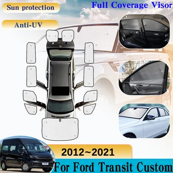 Pentru Ford Transit Custom Accesorii 2012~2021 SWB Masina Plina Windows Parasolar Parbriz Anti-UV cu Protectie solara Umbrele de soare 2013 2014