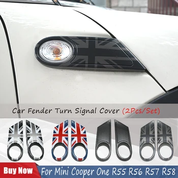 Pentru MINI Cooper D O R56 Clubman R55 Convertibile R57 R58 steagul negru Masina Fender Turn Semnal de Lumină Exterioară Acoperă Autocolant