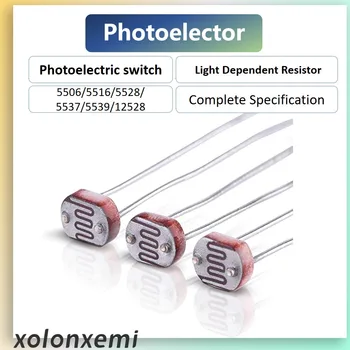 Photoresistor BAIE 5506 5516 5528 5537 5539 12528 Light Dependent Resistor LDR 5mm 12mm senzor optic de detectare a elementului