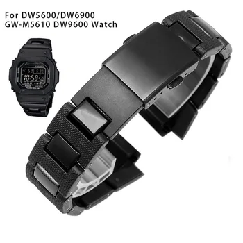 Plastic Watchband Pentru Casio G-Shock DW5600 DW6900 GW-M5610 DW9600 Serie Plastic Oțel curea 16mm lug Bratara cu instrumente