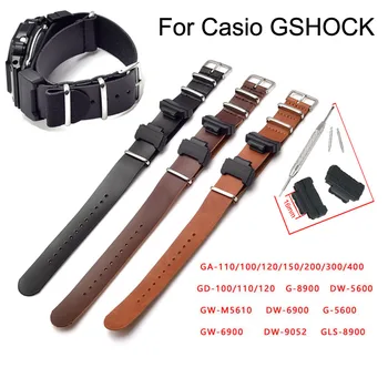 PU Piele Curea de Ceas pentru Casio G-Shock GA-110 300 de Trupa Ceas brățară Brățară pentru Gshock GD120 G8900 DW9052 GW6900 5600