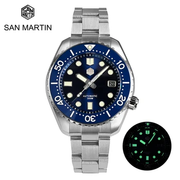 San Martin de TOP, Oameni de Afaceri Dive Watch MM300 NH35 de Lux Automată Ceasuri Mecanice Bărbați Safir Data C3 Super Luminos 30Bar