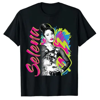 Selena-Quintanilla - Selena Retro Colorate T-Shirt Amuzant Graphic Tee Topuri Cadouri Maneca Scurta Bluze De Vară De Moda De Îmbrăcăminte