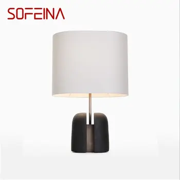 SOFEINA Nordic Simplă Lampă de Masă Retro Modern de Birou LED-uri de Iluminat Decorative pentru Casa Noptiera
