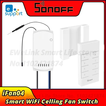 SONOFF IFan04 Wifi Celling Ventilator Comutator Modul Smart Fan Controler de Lumină 433Mhz RM433R2 EWeLink APP pentru Alexa de Start Google