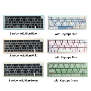 Tastatură mecanică Kit RGB lumina de Fundal DIY Tastatură Mecanică din Aliaj de Aluminiu 3-modul de Conectare Accesorii de Calculator