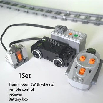 Trenul Motor Piese Tehnice Multi Puterea Funcții Instrument Servo Blocuri de Motor de Tren Motor PF Seturi Compatibile cu City