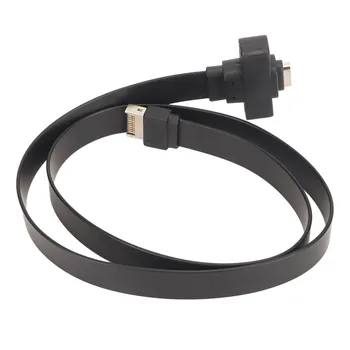 USB 3.1 Tip C de pe Panoul Frontal Antet Cablu de Extensie cu Piuliță Design 10Gbps Flexibil de 1,64 ft Lungime Tip E Tip C Extensie