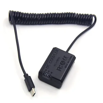 USB de C. AC-PW20 NP-FW50 Dummy Baterie Power Bank PD Cablu Adaptor Pentru Sony ZV-E10 A7M2 A7II A7S2 A7R A7RII A6000 A6300 A6400 A6500