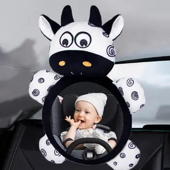 Ușor, Elegant Zebra Vacă Ușor de Instalare de Masina pentru Copii Convex Oglinda Auto Baby Oglindă Durabil pentru Copii