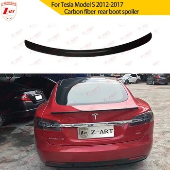 Z-ART Masina Modificarea Corpului Kirs Pentru Tesla Model S din Fibra de Carbon Fata Buza Spoiler inferior Spate