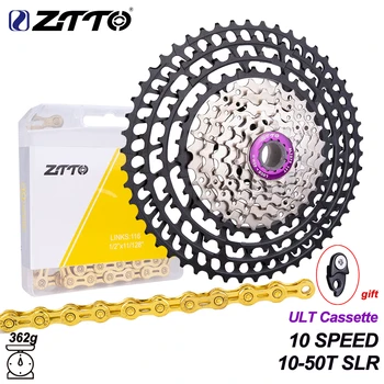 ZTTO Ultralight MTB 10 viteze 11-50T SLR Casetă 10S 50T Pinioane Foaia CNC 454% Raport de Piese de Biciclete de Munte Pentru m6000 M8000